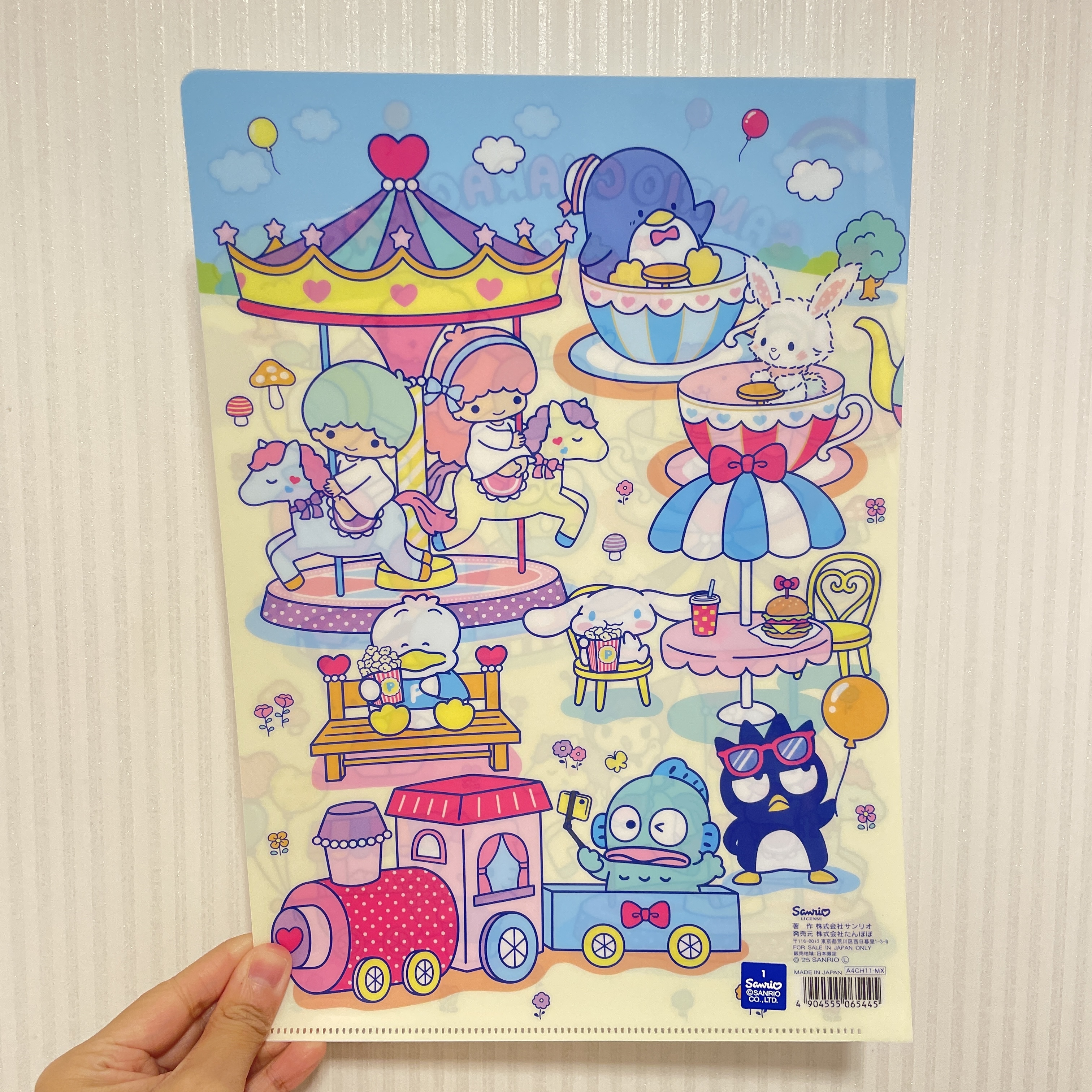JP Sanrio Mix 樂園版 A4 File 5445 TK251016
