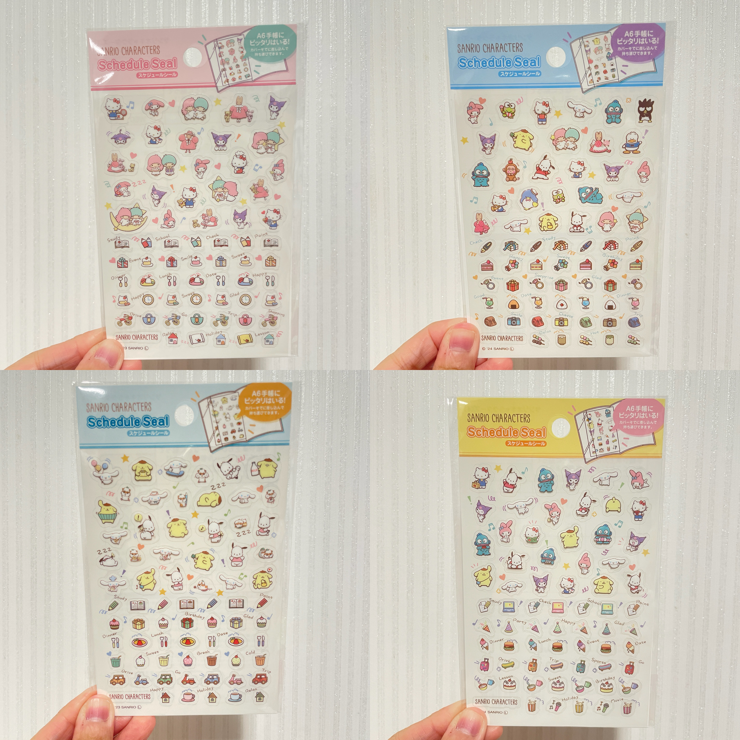 JP Sanrio 造型時間表迷你貼紙 2666 4189 4172 2673 TK251016