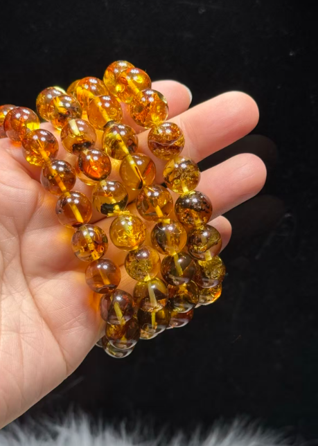 251016 - D125 11mm++頂級花珀手串（一物一證書）(11月中到貨）