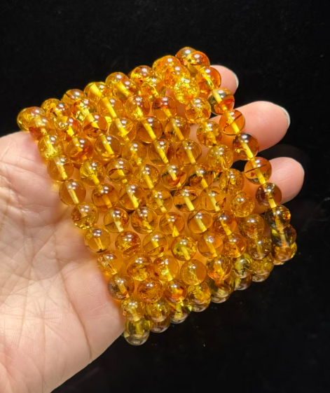 251016 - D126 8mm+頂級花珀手串（一物一證書）(11月中到貨）