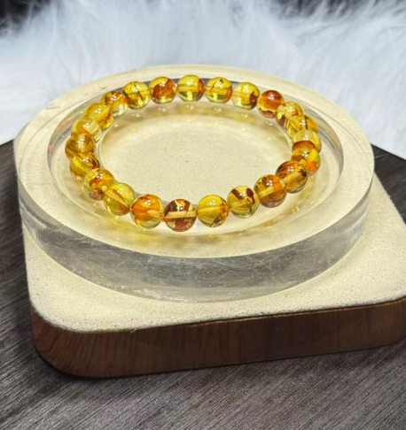 251016 - D126 8mm+頂級花珀手串（一物一證書）(11月中到貨）