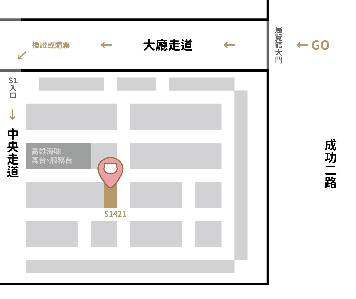 2025 高雄國際食品展攤位地圖