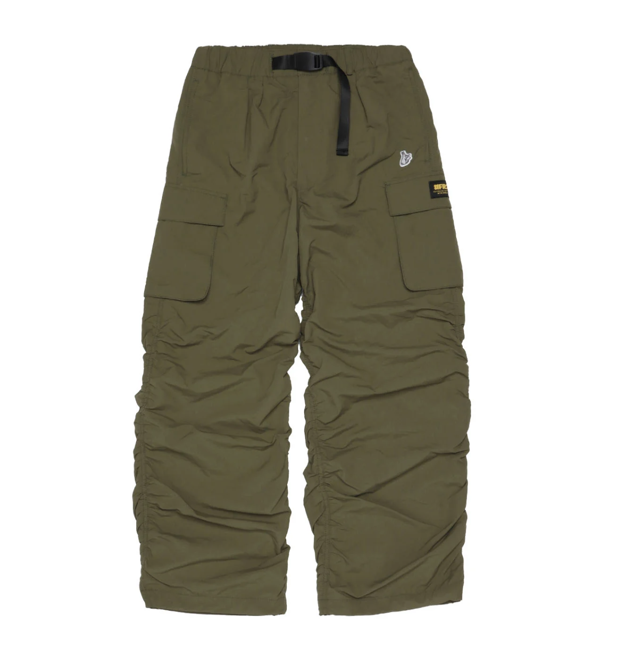 【#FR2】 Micro Ripstop Shirring Wide Nylon Cargo Pants