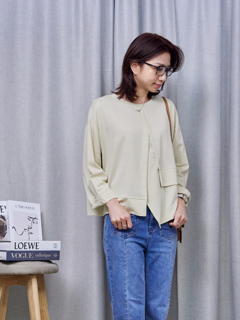 不規則拼接剪裁★高質感日常上衣