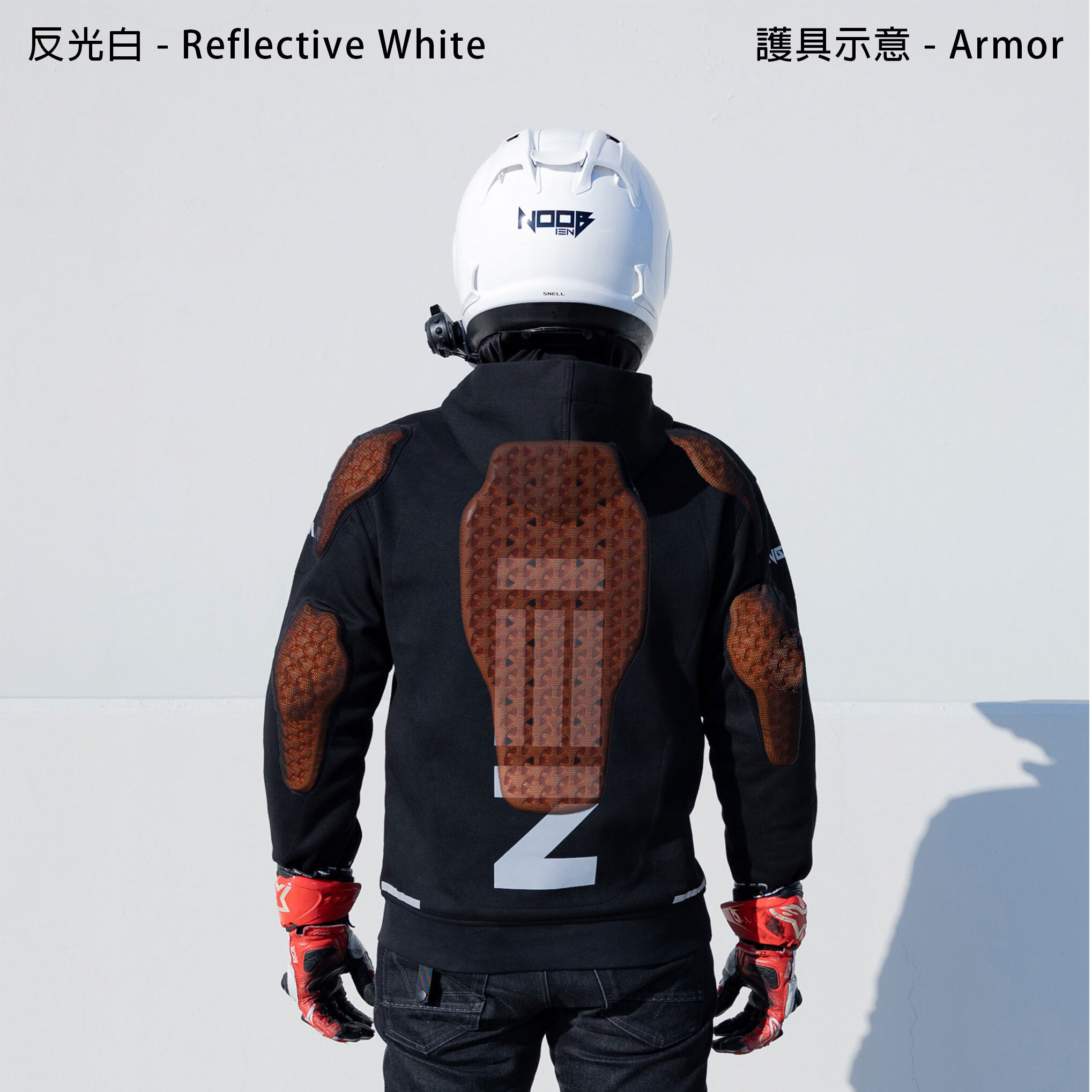 輕武者 - 騎士防摔帽T外套 (CE護具)