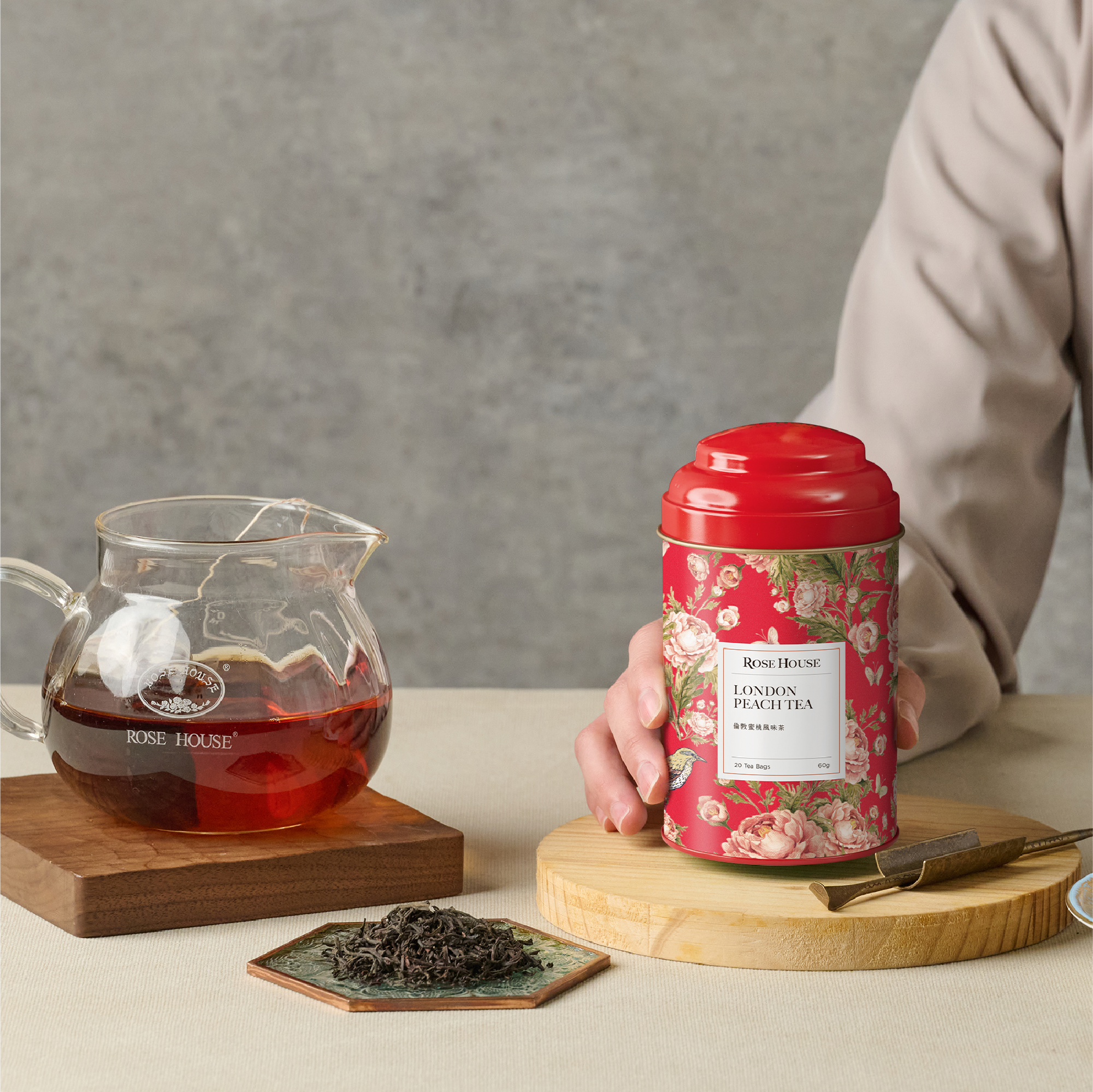 古典玫瑰園倫敦蜜桃風味茶London Peach Tea