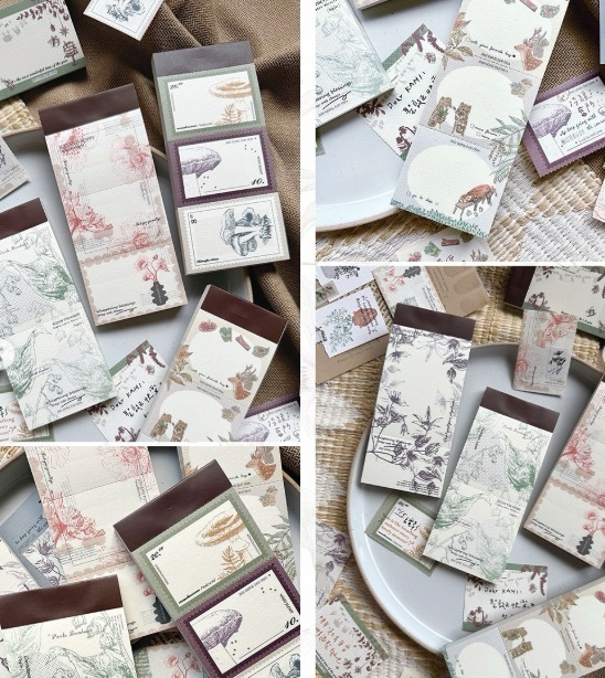 竹工凡花．秋冬季便簽本 共六款  <整本/綜合分裝包>