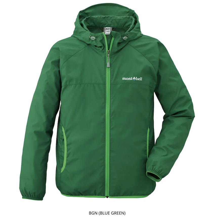日本 Mont-Bell Wind Blast Hooded Jacket Kid's 兒童外套