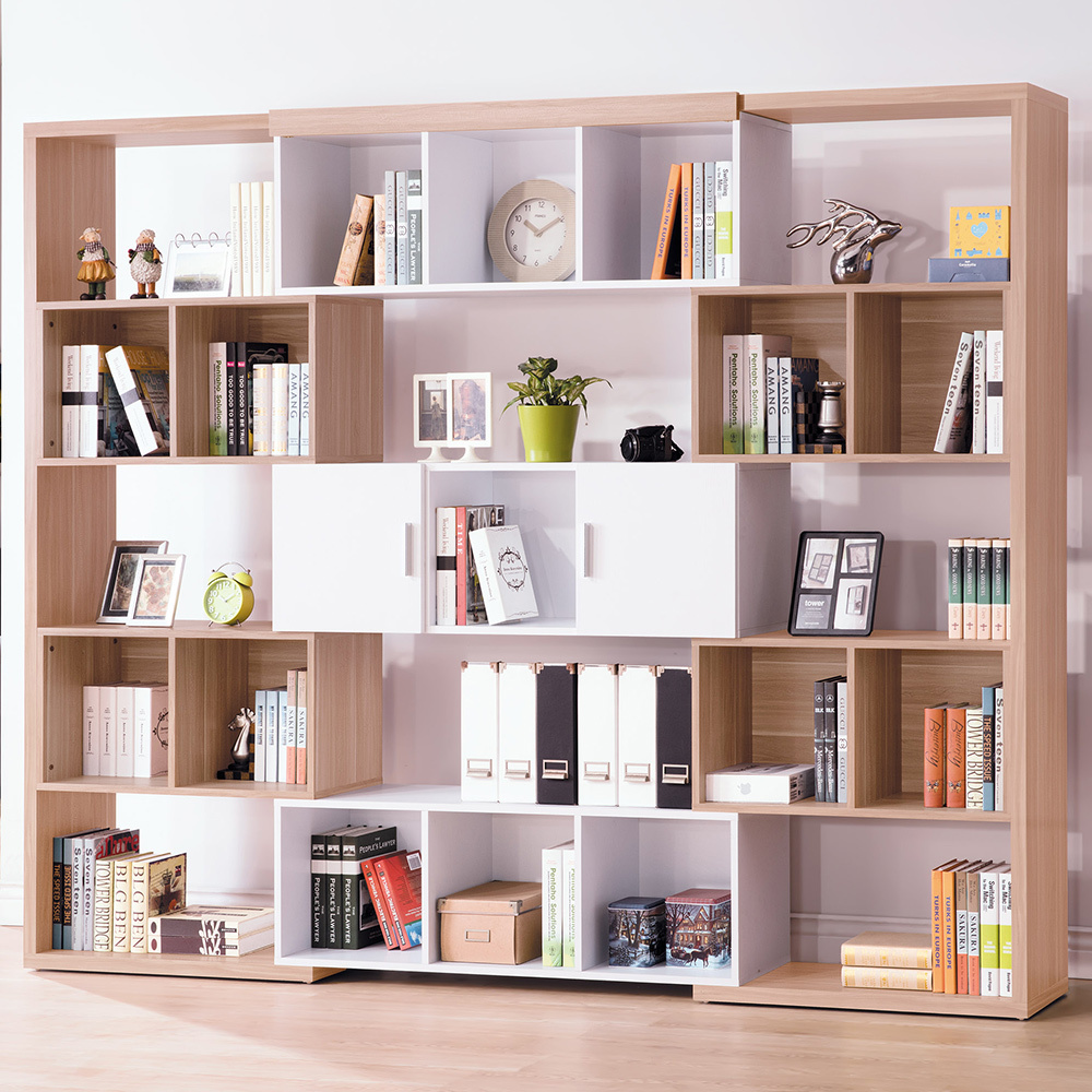 珍恩8.7尺開放式伸縮書櫃組合(三色可選)