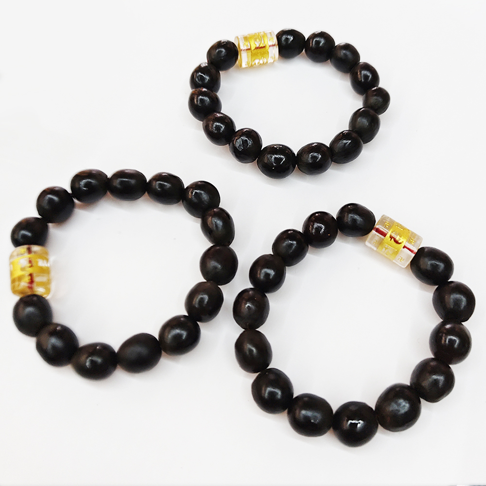 六字真言{水晶}&無患子手珠13mm【十方】155185