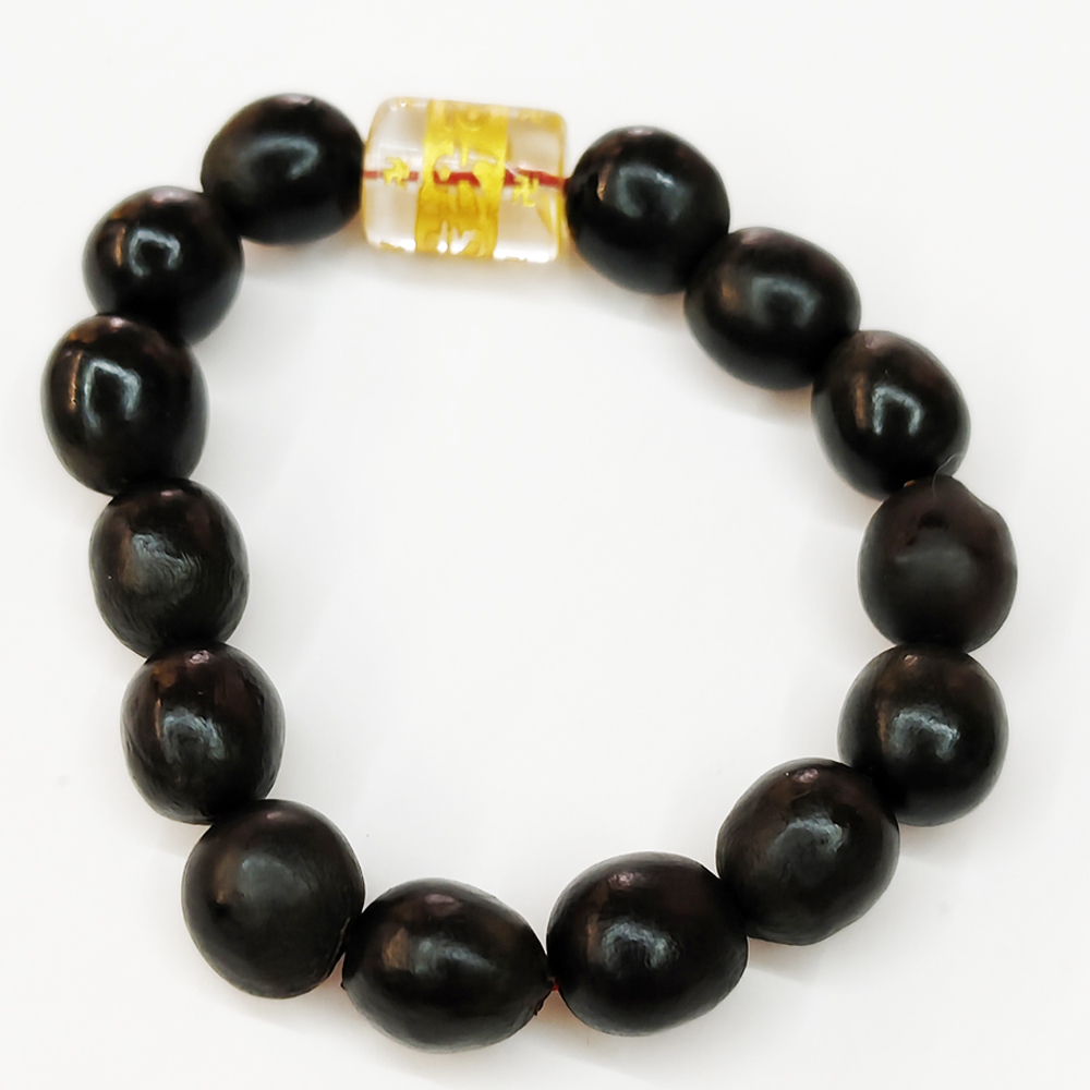 六字真言{水晶}&無患子手珠13mm【十方】155185