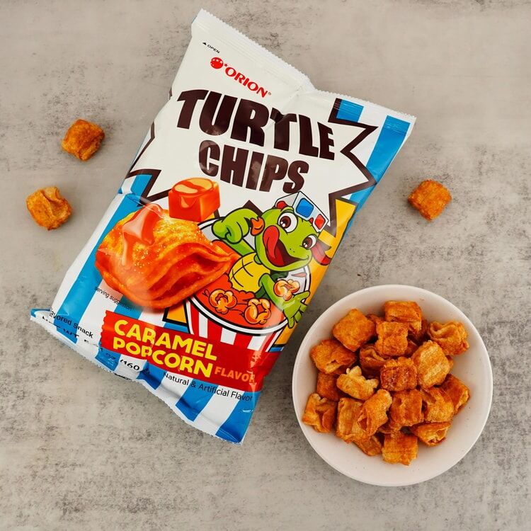 韓國 好麗友 烏龜餅乾 72g 焦糖爆米花口味