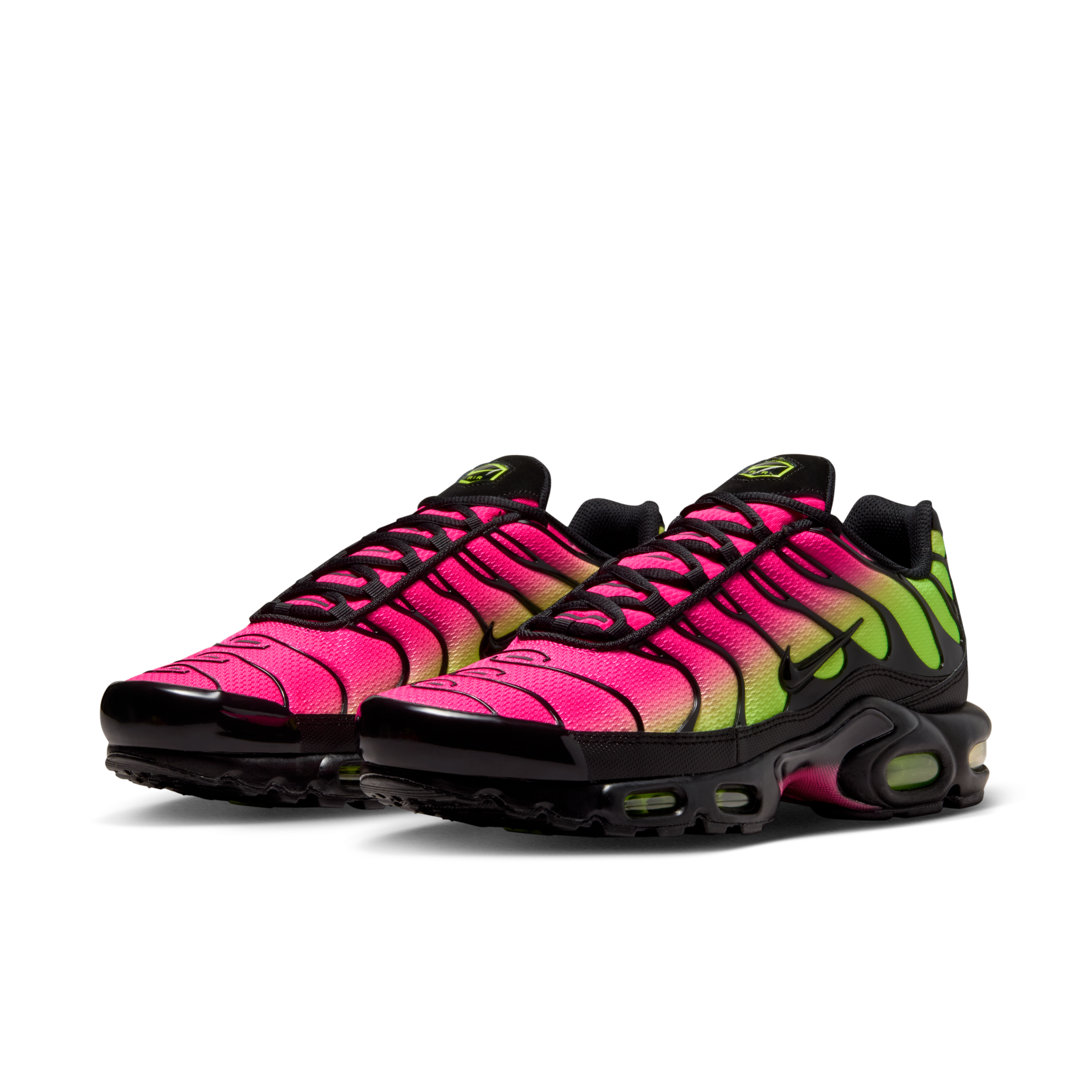 男鞋 NIKE AIR MAX PLUS 'Hyper Pink Volt' 黑粉綠 氣墊 復古 運動 休閒鞋【DM0032-027】