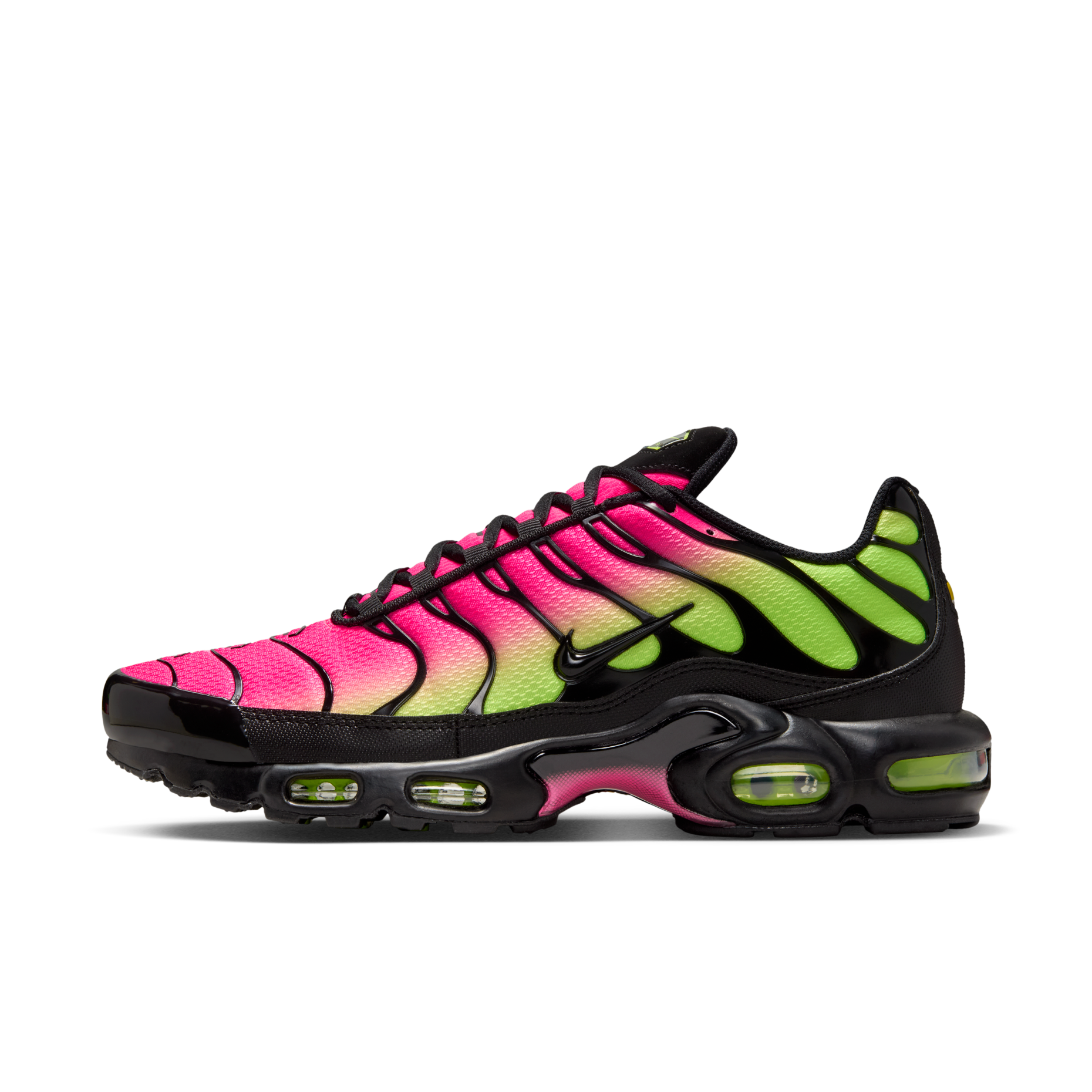 男鞋 NIKE AIR MAX PLUS 'Hyper Pink Volt' 黑粉綠 氣墊 復古 運動 休閒鞋【DM0032-027】