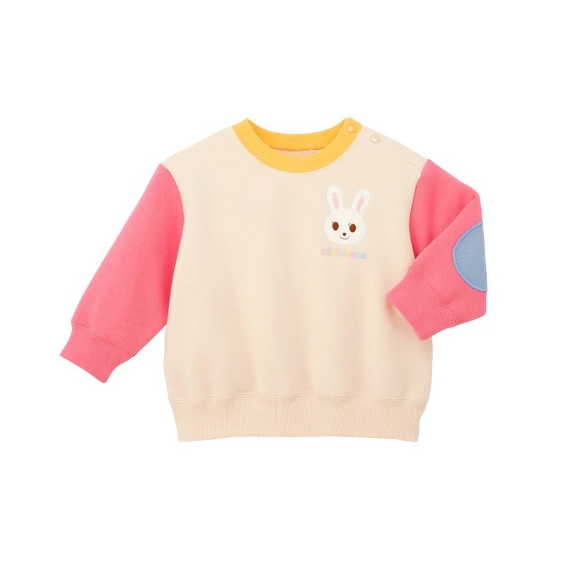 𝐌𝐢𝐤𝐢 𝐇𝐨𝐮𝐬𝐞 熊兔拼色插肩袖加絨衛衣