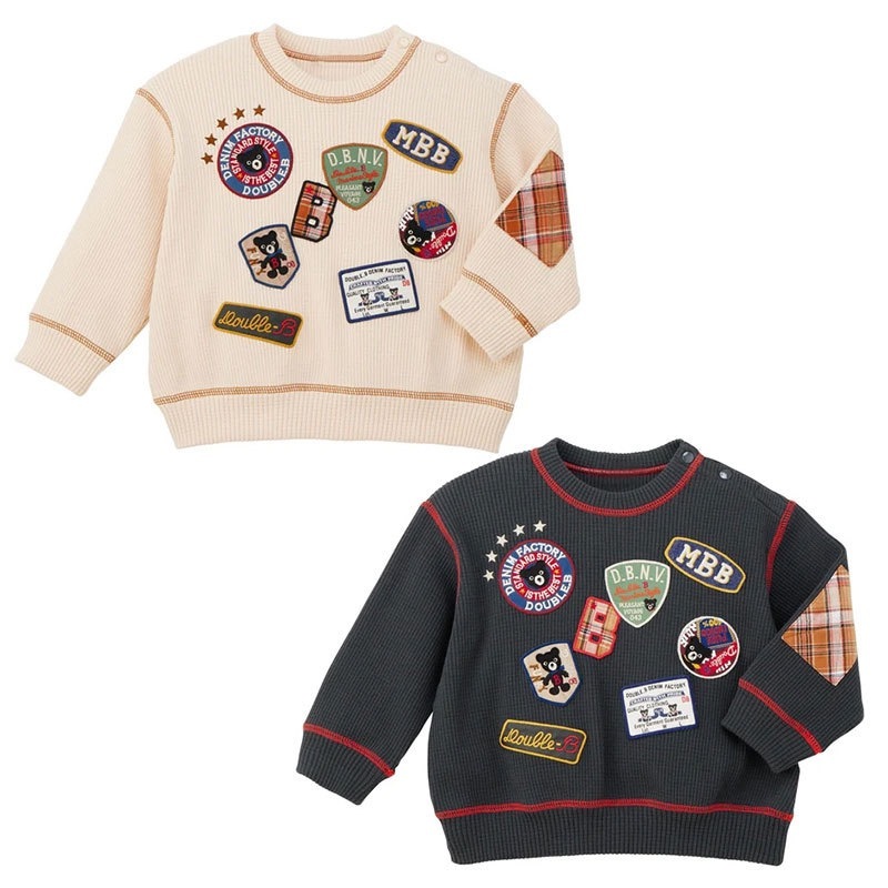 𝐌𝐢𝐤𝐢 𝐇𝐨𝐮𝐬𝐞 黑熊徽章刺繡衛衣