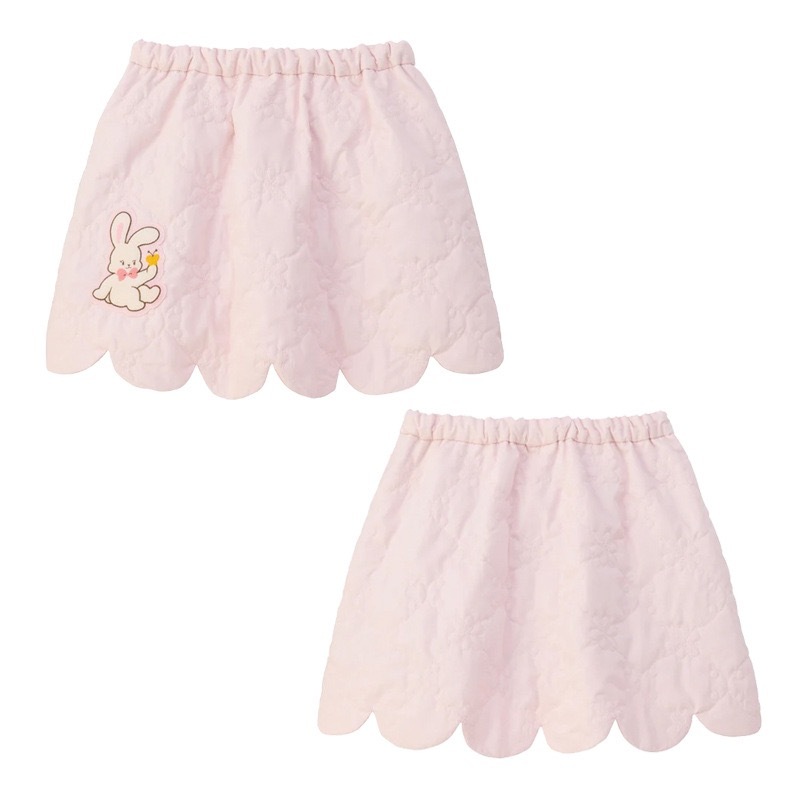 𝐌𝐢𝐤𝐢 𝐇𝐨𝐮𝐬𝐞 兔兔荷葉邊壓紋短裙