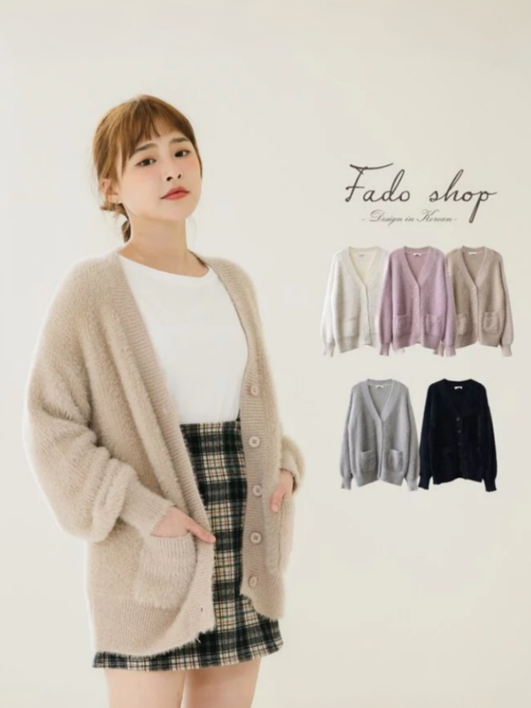 法朵Fado shop｜水貂毛口袋外套 812A001 五色
