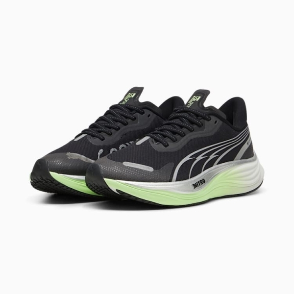 PUMA 慢跑鞋 VELOCITY NITRO 3 黑螢光綠 GTX 防水 氮氣 女 37980201