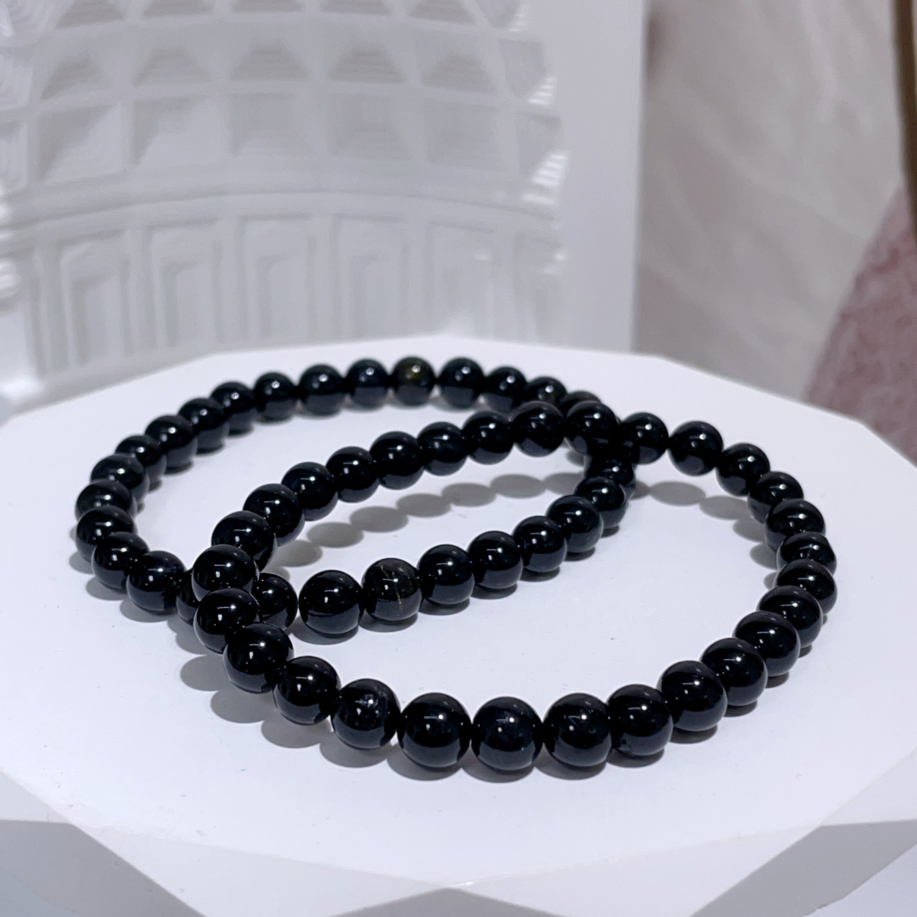 黑美人碧璽手串 6mm