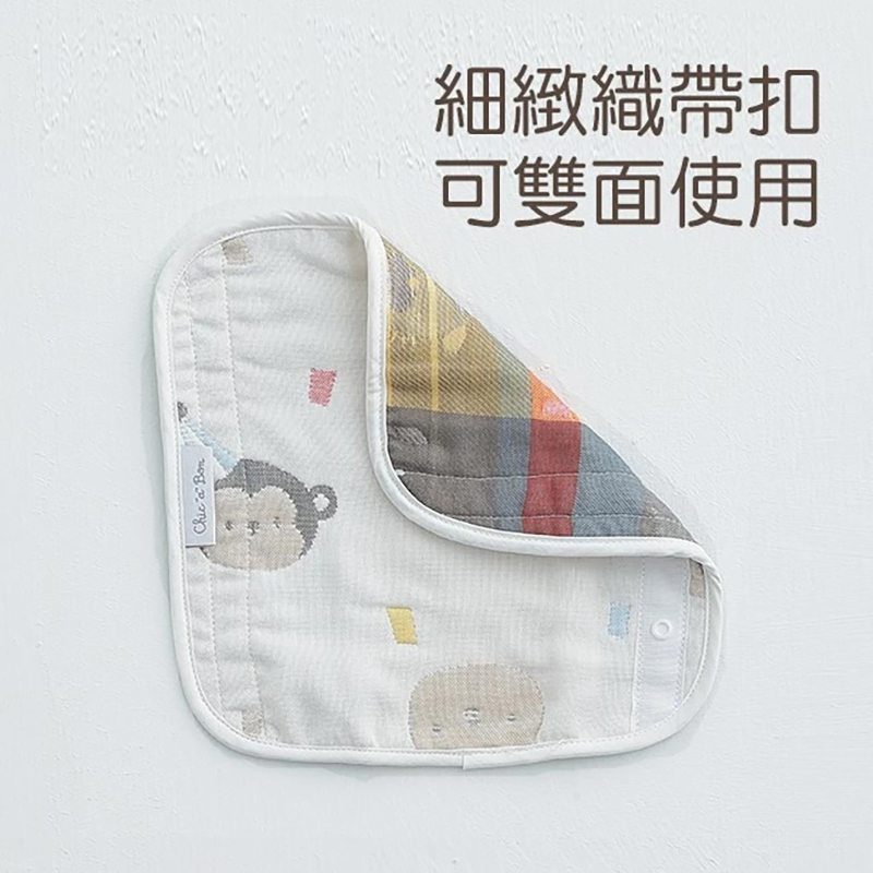 奇哥,動物派對六層紗揹巾口水巾組