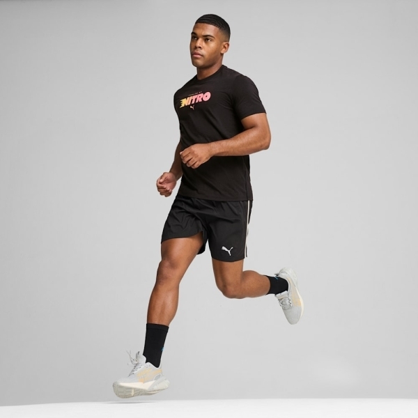 PUMA 短T 跑步系列 RUN NITRO 黑 圖樣 短袖 男 52585801