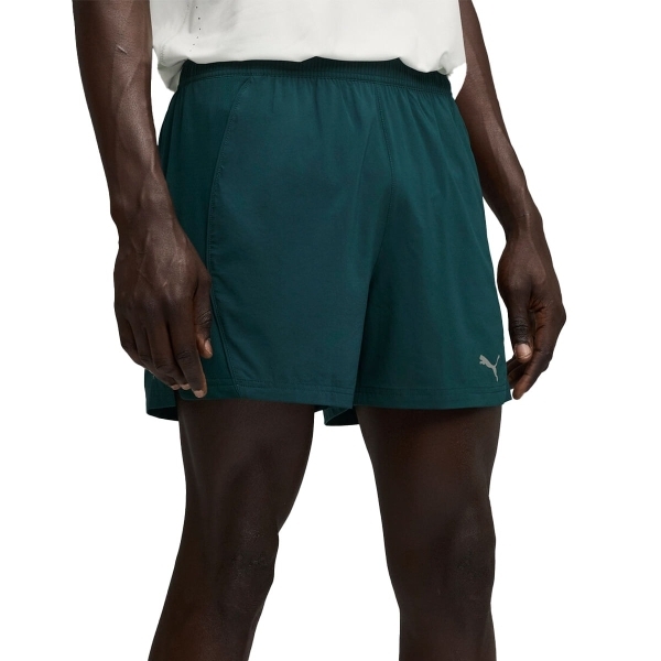 PUMA 短褲 跑步系列 VELOCITY 綠 5吋 短風褲 男 52661075