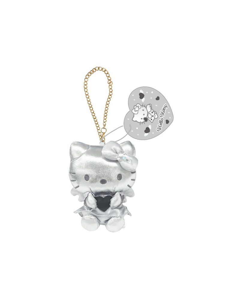 Hello Kitty 銀天使仿皮公仔掛飾