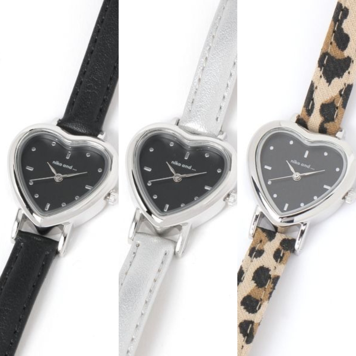 現貨┃日本 niko and ... LOGO 心型 愛心 指針 手錶
