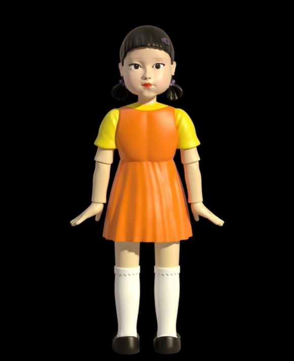 魷魚遊戲紅綠燈娃娃