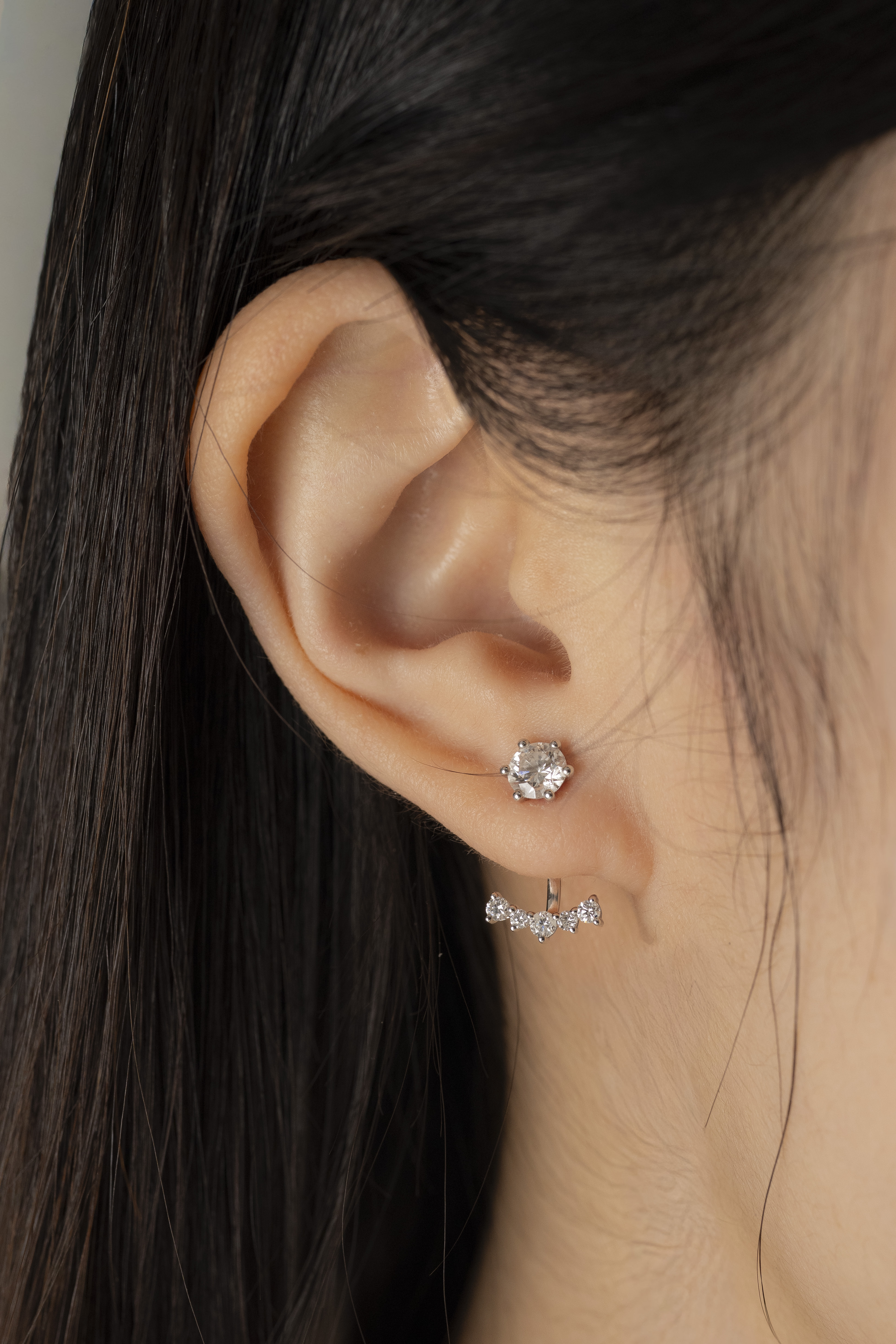 18K Diamond Earring Jacket