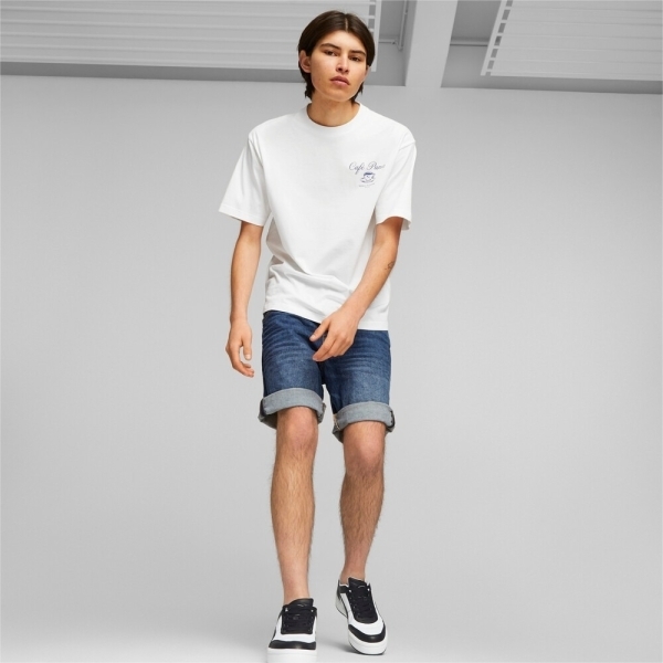 PUMA 短T 流行系列 白 桌椅咖啡 圖樣 短袖 男 62524202