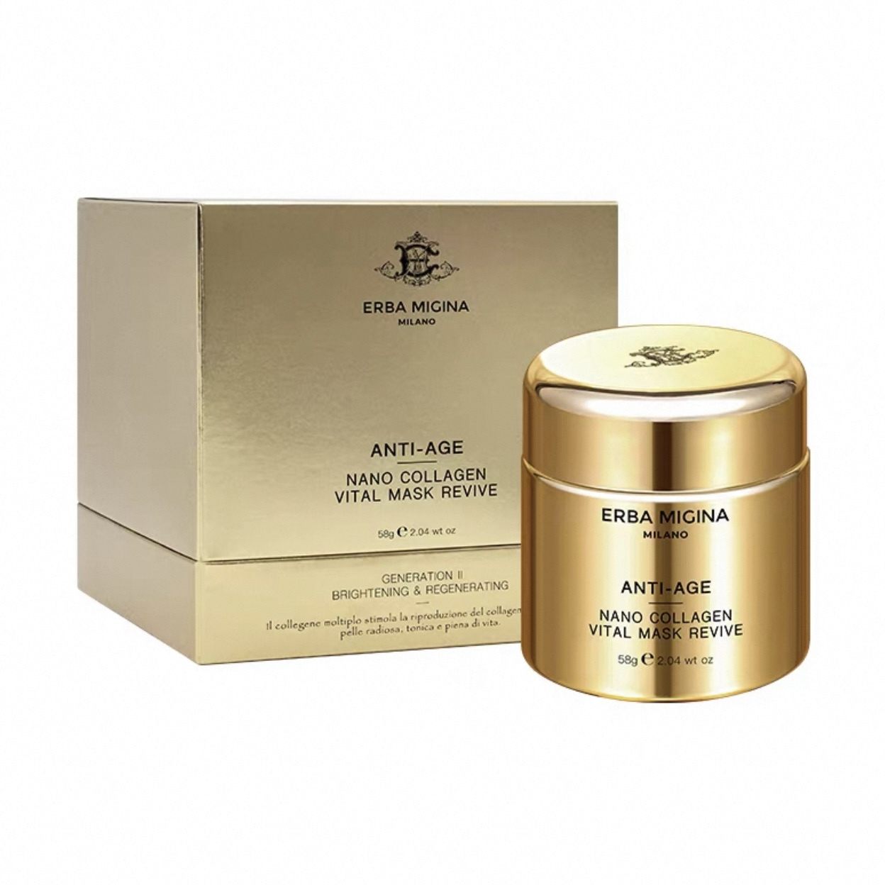 ERBA MIGINA 納米膠原再生面膜  58g (意大利專櫃產品  3年有效期)