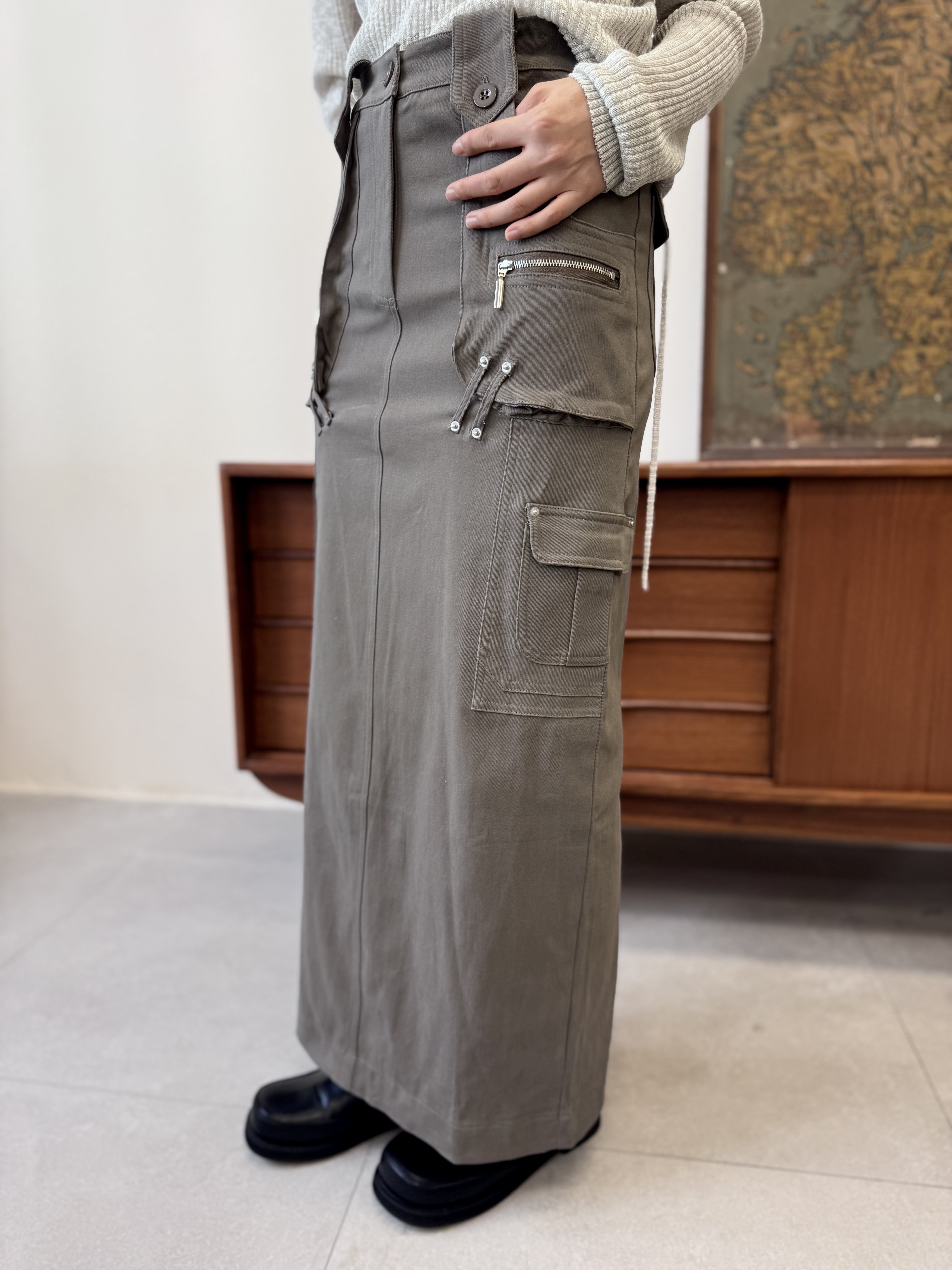 酷系～復古工裝裙 - SK53814