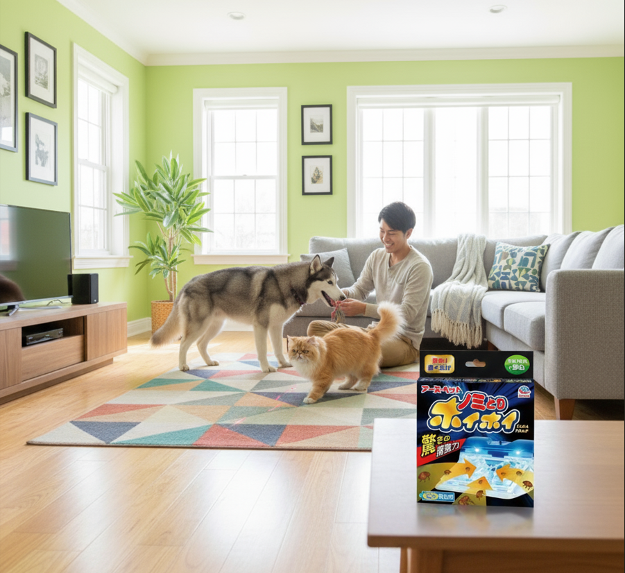(日本製造) Earth Pet Biochemical 電子跳蚤陷阱 附黏性紙
