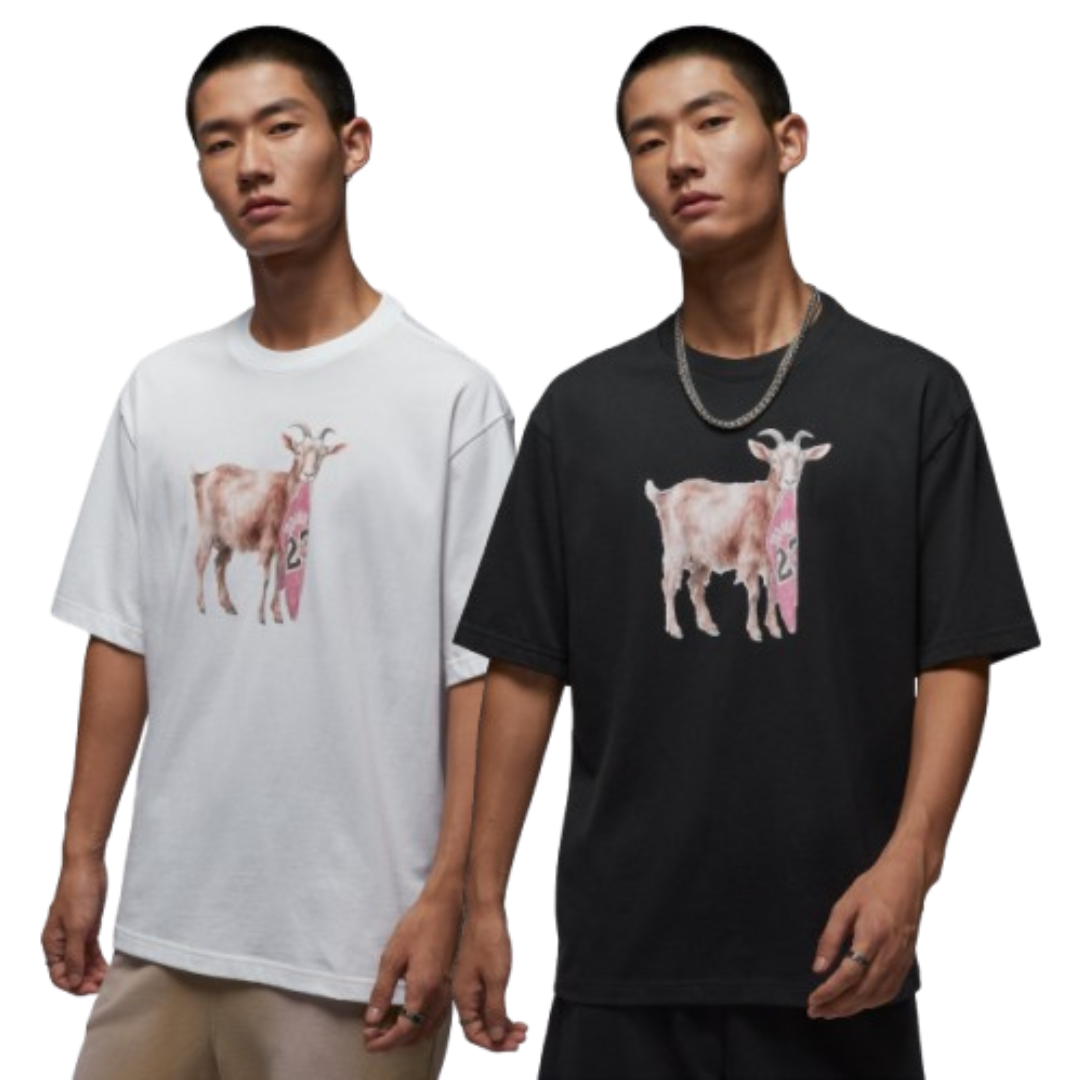 NIKE AS M J NC GOAT SS CREW "GOAT" 山羊 白 IF0787-100 黑 IF0787-010 X