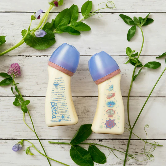 Betta  Brain 寬口嬰兒奶瓶，珍珠款 30 週年紀念款，240 毫升 新品上市