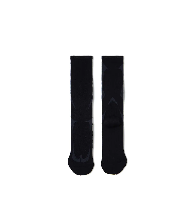 NOZZLE QUIZ  Tactel® Slash Socks 中高筒休閒襪 - 燼墨