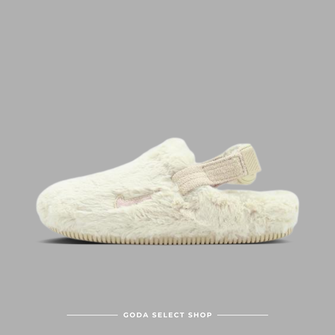 Nike Wmns Calm Mule SE 米白色 絨毛 穆勒涼鞋 FZ3118-101