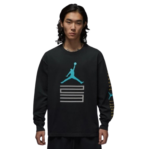 NIKE AS M J BRK AJ11 GFX LS CREW 長袖上衣 黑 IM6508-010 X