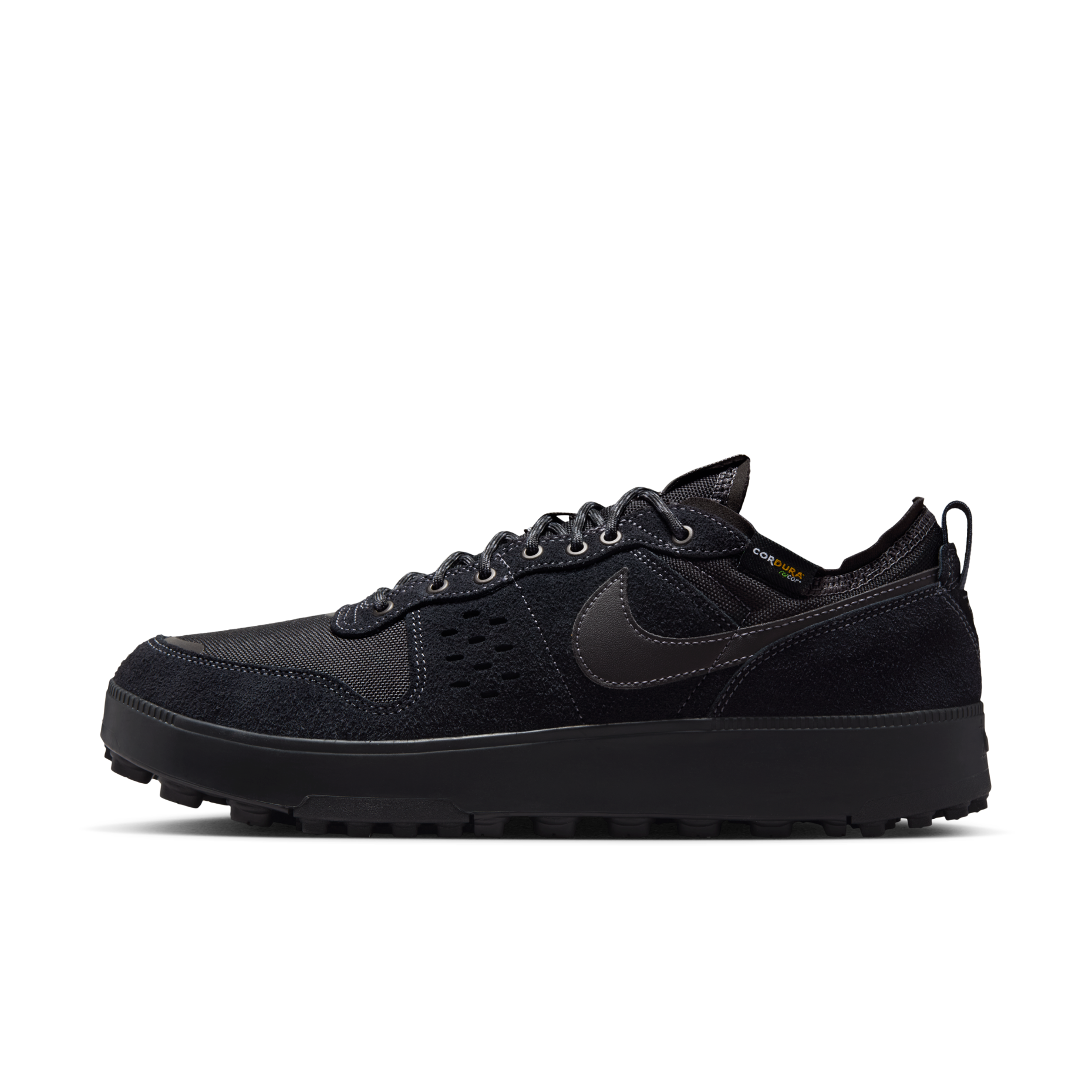 男鞋 NIKE C1TY PRM 全黑 網布 麂皮 復古 Cordura鞋面 防滑 運動 休閒鞋【HJ4316-003】