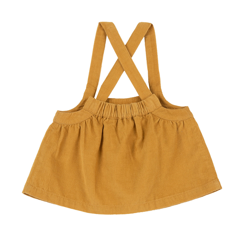 夢幻花朵-條絨吊帶裙