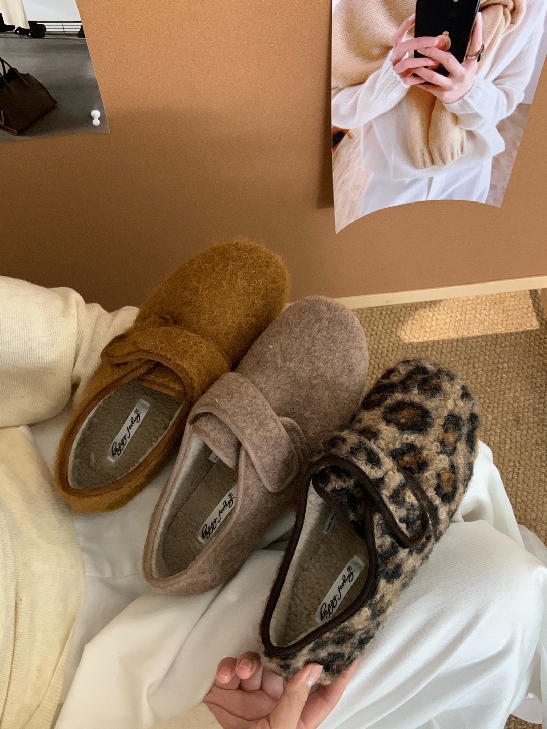 圓頭魔鬼氈毛毛鞋(35-40)