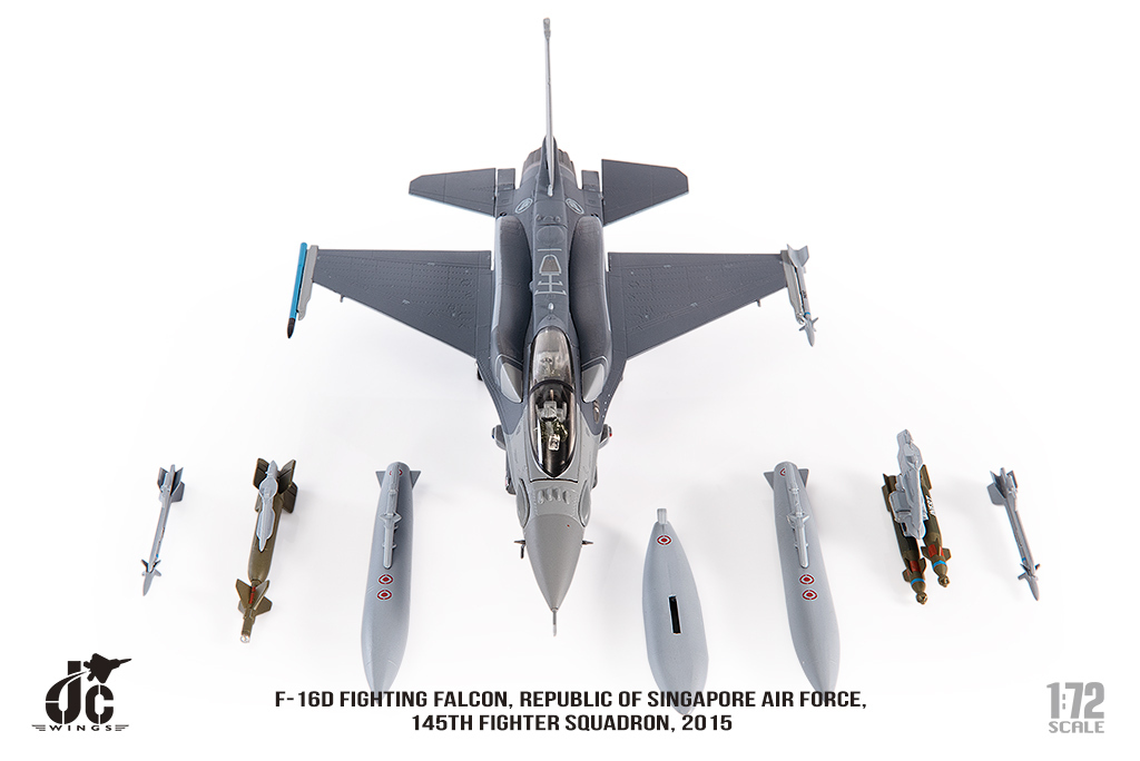 JC wings 1/72  新加坡空軍 F16D 第 145 戰機中隊2015年