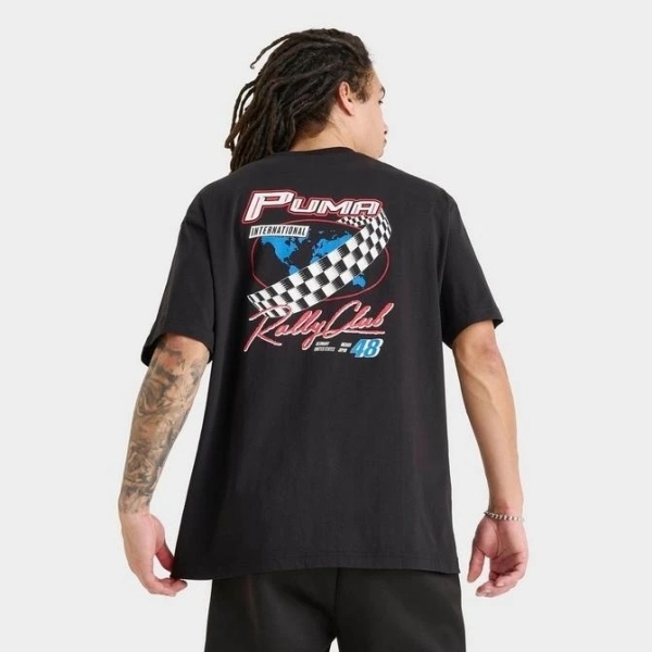 PUMA 短T 流行系列 MOTO 黑 圖案 短袖 上衣 男 62963701