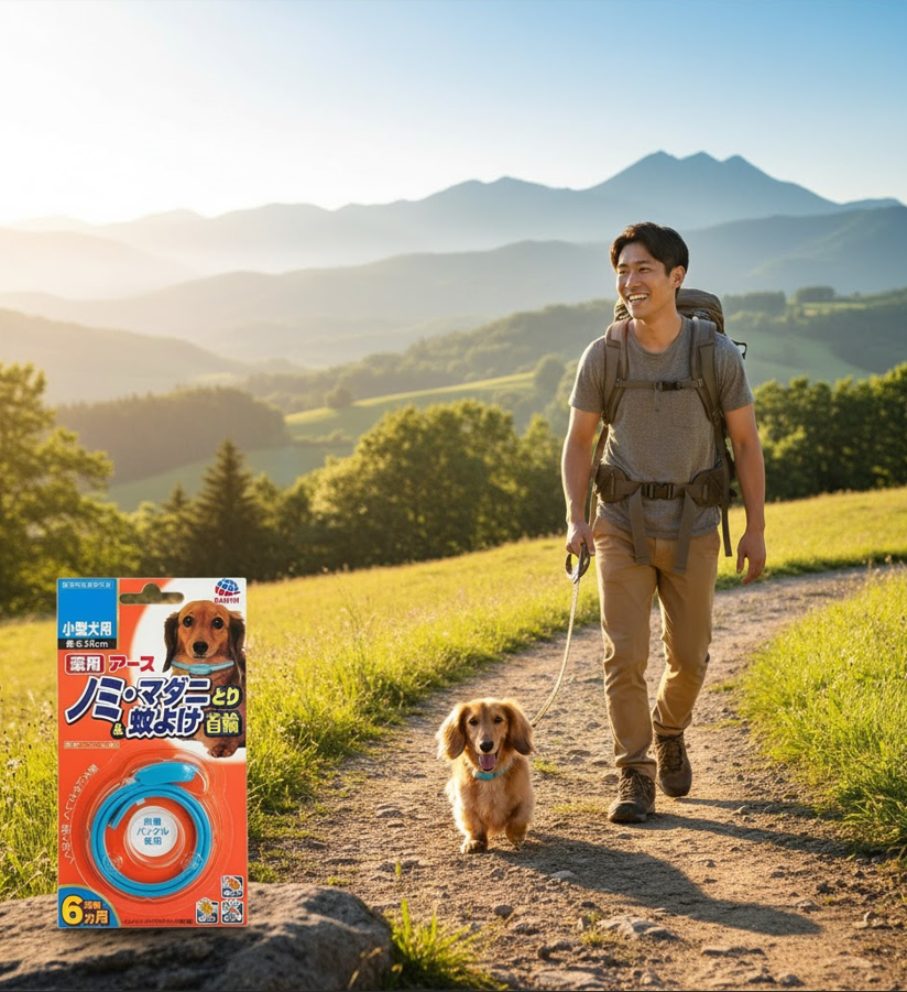 (日本製造)  Earth Pet 小型犬用藥用驅跳蚤、蜱蟲、蚊子項圈