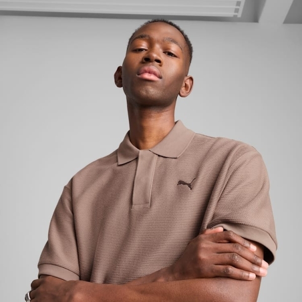 PUMA 短T 流行系列 PRM ESS 卡其 POLO衫 短袖 中性 62967093