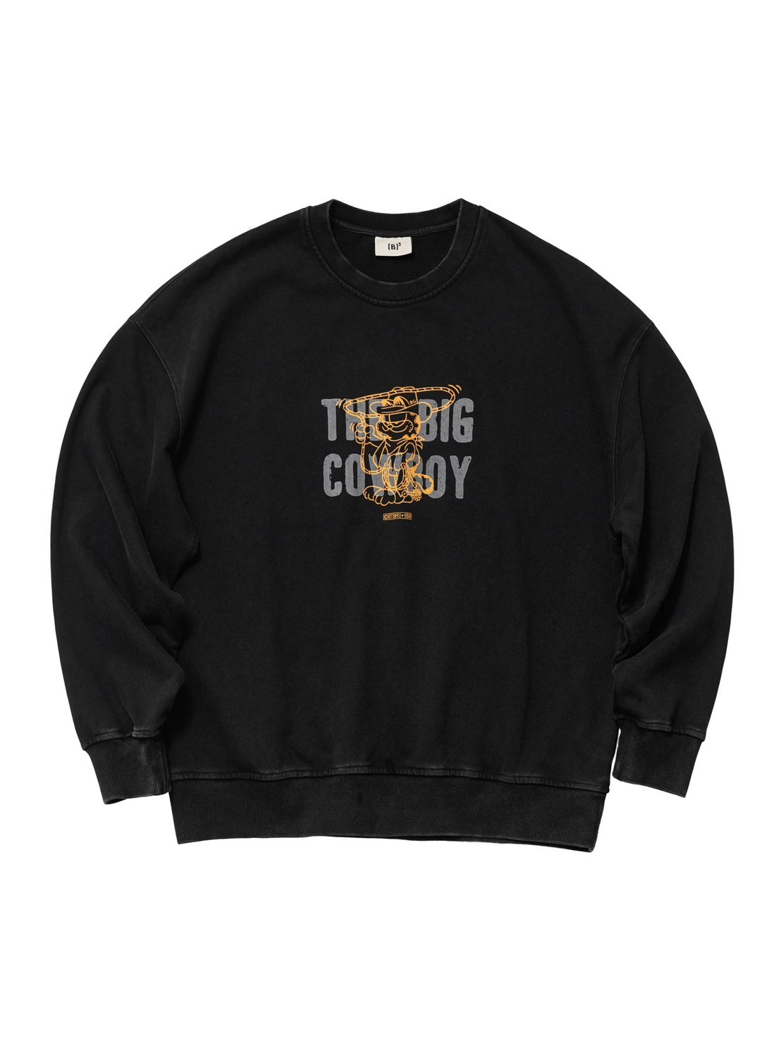 #預購 BTB 25AW 重磅450g 混紡蠟染 水洗做舊 卡通印花 圓領衛衣 兩色