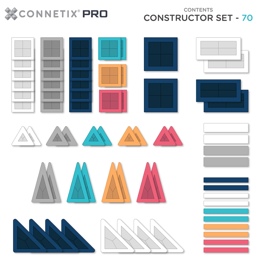 【樂森藥局】澳洲 Connetix 高手磁力積木 - 建構達人組 70pc