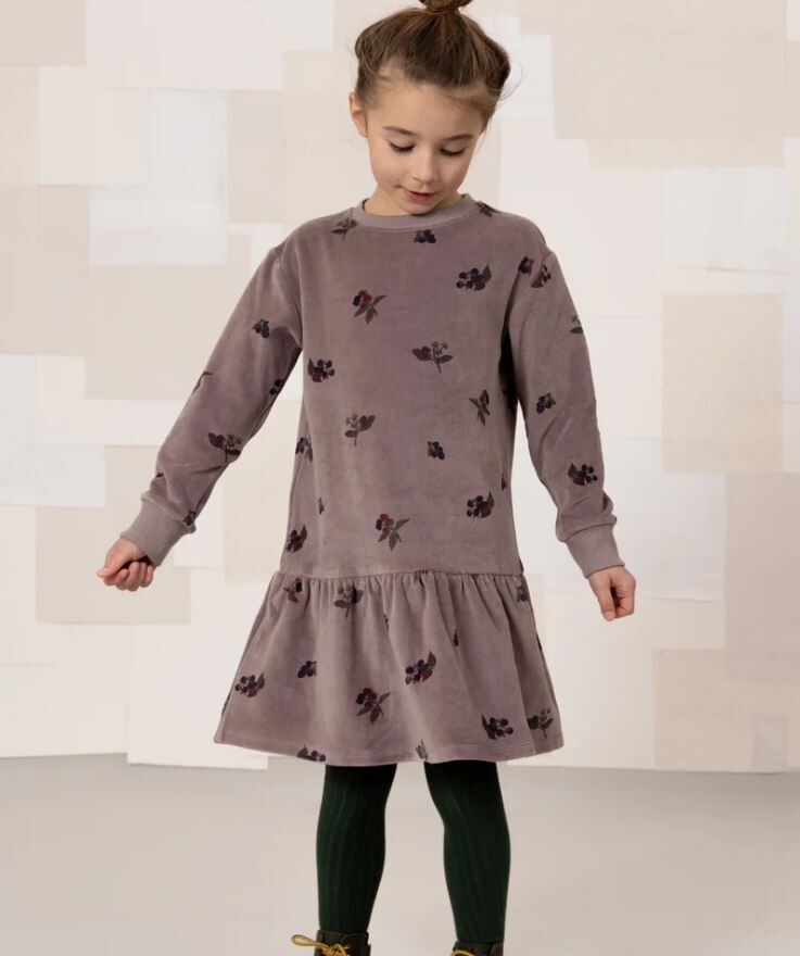 STUDIO BOHEME PARIS 天鵝絨莓果連身裙 Robe Chicas-Mauve twillight mûres